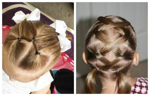 Прически для самых маленьких пошагово. Детские прически в детский сад