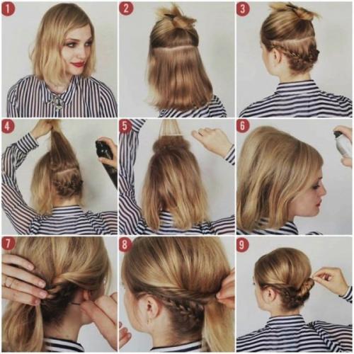 Укладка на короткие волосы с челкой. Красивые укладки на короткие волосы