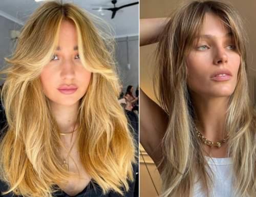 Кудри с челкой шторкой. Челка шторка 2022 с актуальными стрижками: фото, тренды