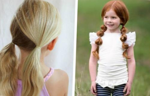Легкие прически для детей пошагово. Легкие прически для девочек на каждый день