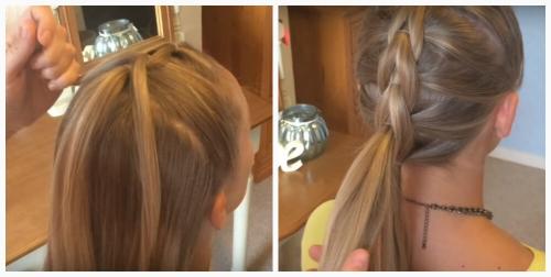 Косы на основе резиночек. 10 причесок на основе косы из хвостиков с резинками: с фото, схемами и видео, пошагово научим плести ее и даже вокруг головы 15 Косы на основе резиночек. 10 причесок на основе косы из хвостиков с резинками: с фото, схемами и видео, пошагово научим плести ее и даже вокруг головы 15