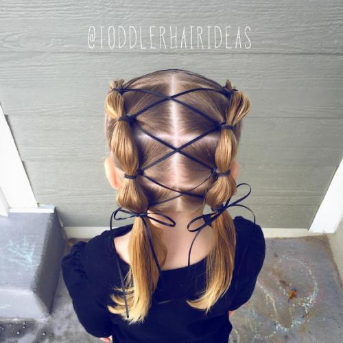 Простые детские прически в домашних условиях. Варианты с хвостиками и резинками