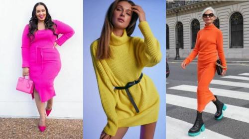 Вязаные платья 2019: тренды и новинки сезона 12