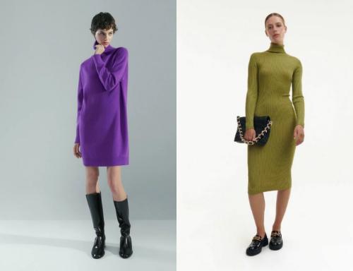 Вязаные платья 2019: тренды и новинки сезона 14