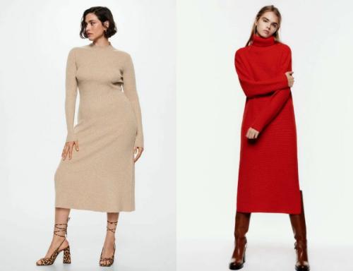 Вязаные платья 2019: тренды и новинки сезона 20