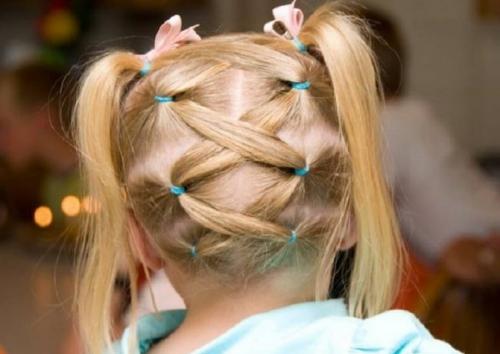 Прически для детей легкие. Простые прически на каждый день