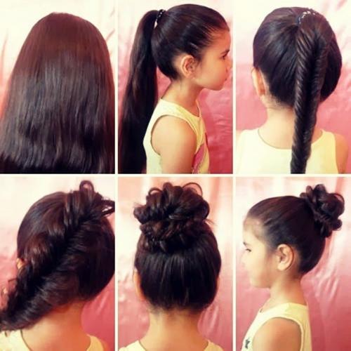 Прически для детей легкие. Простые прически на каждый день