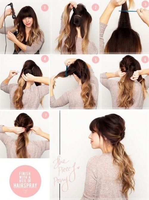 Легкая прическа с локонами на средние волосы. 15 простых причесок с локонами