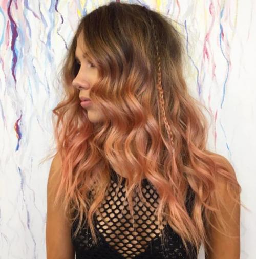 Блоранж цвет волос. Окрашивание волос блоранж: особенности и 12 шикарных примеров