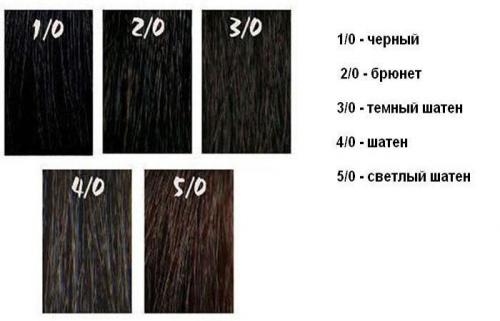 Основные цвета волос названия. Найти первоисточник 03