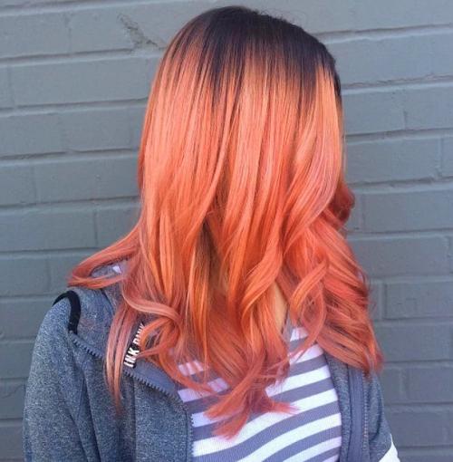 Блоранж цвет волос. Окрашивание волос блоранж: особенности и 12 шикарных примеров