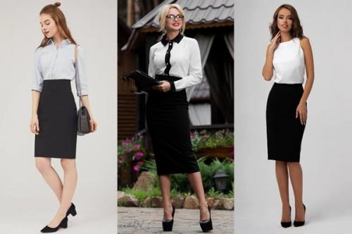 Костюм с юбкой карандаш с завышенной талией. Модные фасоны и модели юбки-карандаш с завышенной талией, стильные образы