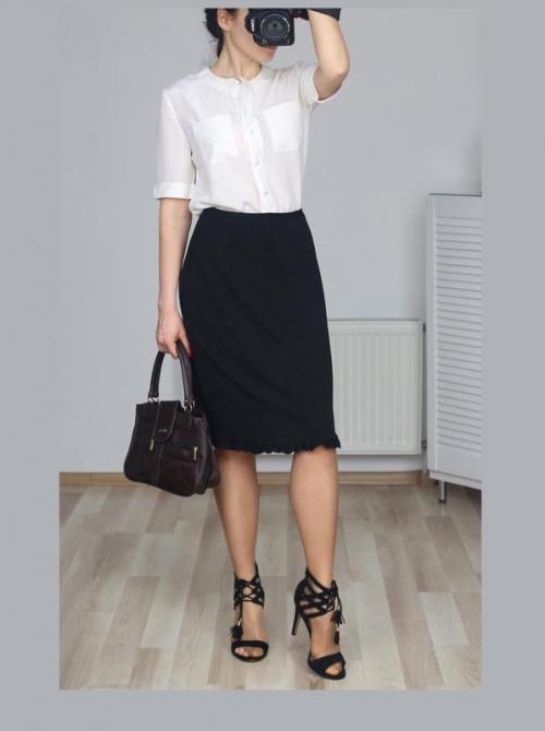 Костюм с юбкой карандаш с завышенной талией. Модные фасоны и модели юбки-карандаш с завышенной талией, стильные образы