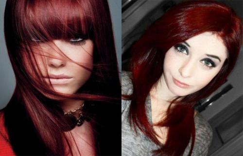Вишневый цвет волос кому подойдет. Кому подойдет вишневый цвет 05