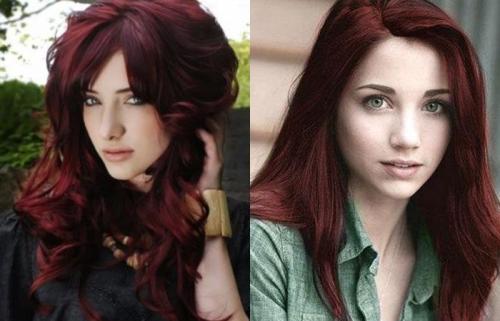 Вишневый цвет волос кому подойдет. Кому подойдет вишневый цвет 06