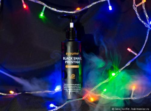 Что такое мисс блэк уход за волосами. Ayoume Black Snail Prestige Shampoo.