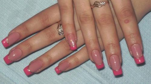 Нежно розовый френч. Главные тенденции