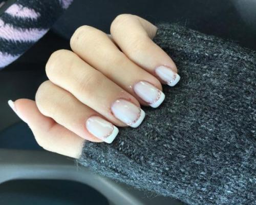 Нежно розовый френч. Главные тенденции