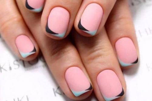 Нежно розовый френч. Главные тенденции