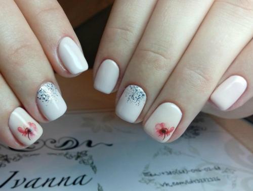 Маникюр с рисунком цветов. Яркий маникюр с цветочками – дыхание свободы, молодости, обновления