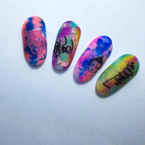 Яркий маникюр с рисунком. Яркий маникюр на длинные ногти: 100 фото, яркий дизайн ногтей