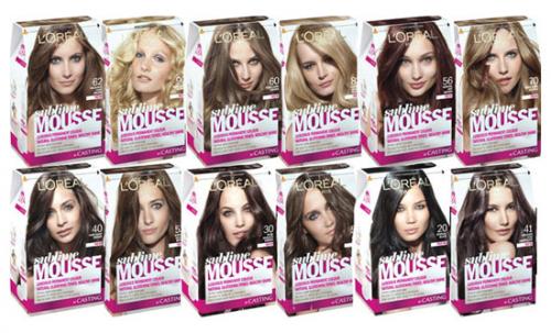 Краска для волос LOREAL Sublime Mousse by Casting. Краска Sublime Mousse (Сублим Мусс) от Loreal Casting