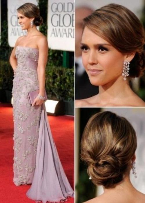 Причёски к платью с открытыми плечами. Фото причёсок под разные типы платьев с открытыми плечами 19