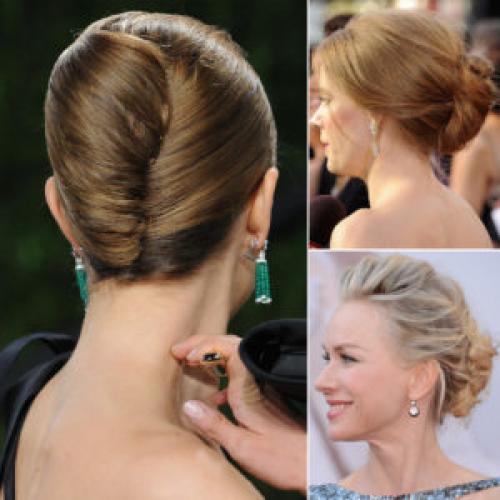 Прическа к платью на одно плечо. Прически к платью с открытыми плечами