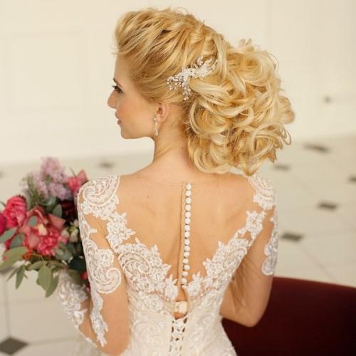 Как подобрать прическу к свадебному платью. Выбираем прическу под платье