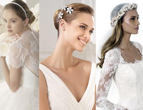 Свадебные прически и платья. Самые модные укладки на свадьбу 11