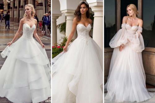 Свадебные прически и платья. Самые модные укладки на свадьбу 03