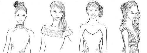 Как правильно подобрать прическу к платью. Прически под платье разных фасонов. Учимся подбирать самый удачный вариант. Примеры сочетания прически с вырезом платья. 80 фото-идей красивых причёсок под платье 19 Как правильно подобрать прическу к платью. Прически под платье разных фасонов. Учимся подбирать самый удачный вариант. Примеры сочетания прически с вырезом платья. 80 фото-идей красивых причёсок под платье 19