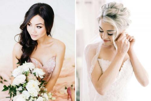 Свадебные прически и платья. Самые модные укладки на свадьбу 02