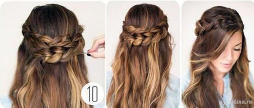 Вечерняя укладка на распущенные волосы. Прически с распущенными волосами