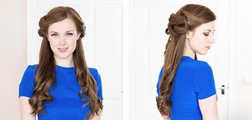 Вечерняя укладка на распущенные волосы. Прически с распущенными волосами
