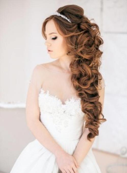 Прически на свадьбу и платья. Как выбрать идеальную свадебную прическу? 08