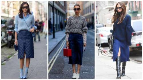 С чем носить синие. С чем носить тёмно-синий цвет: стильные сочетания 2021/2022