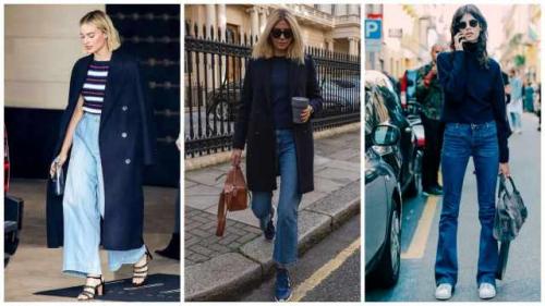 С чем носить синие. С чем носить тёмно-синий цвет: стильные сочетания 2021/2022