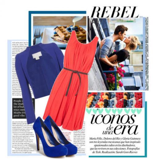 С чем носить синие туфли