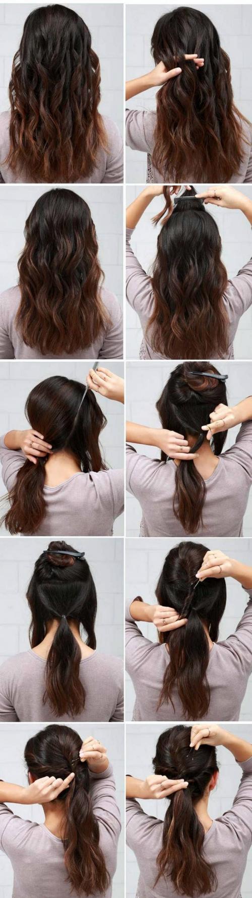 Повседневные прически на средние волосы с челкой. Повседневные прически для средней длины волос своими руками