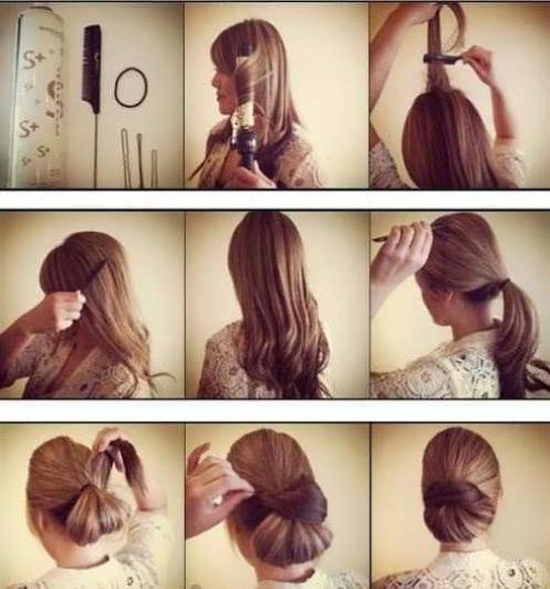 Простые прически на средние волосы. Быстрые и простые прически на средние волосы