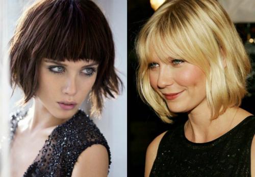 Стрижки на средние волосы с челкой. Стрижки для средних волос с челкой