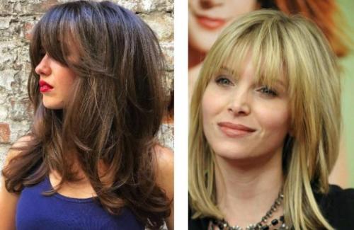 Стрижки на средние волосы с челкой. Стрижки для средних волос с челкой