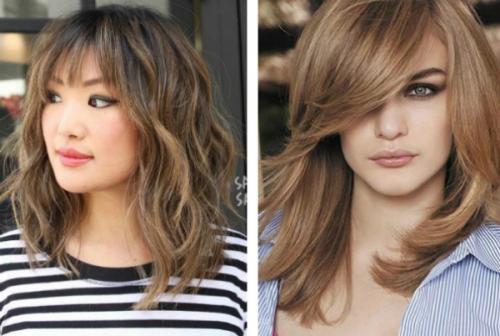 Стрижки на средние волосы с челкой. Стрижки для средних волос с челкой