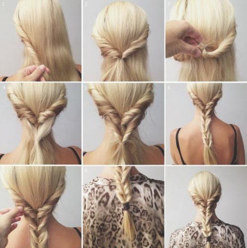 Высокие прически на каждый день. Прически на каждый день на длинные и средние волосы