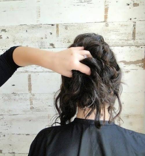 Высокие причёски на средние волосы. Пучки 18 Высокие причёски на средние волосы. Пучки 18