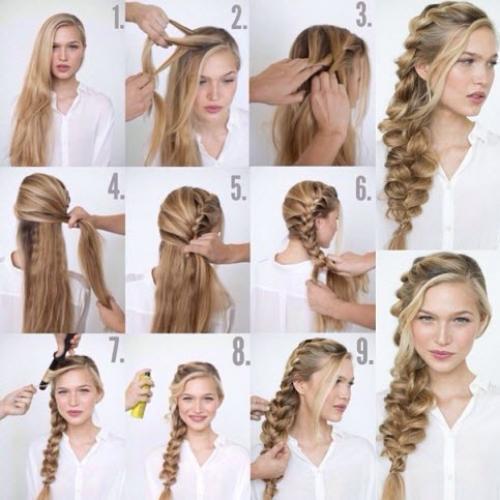 Высокие прически на каждый день. Прически на каждый день на длинные и средние волосы