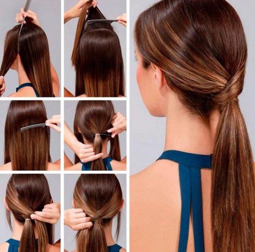 Прически за 5 минут для средних волос. Легкие прически самой себе за 5 минут: пошаговые фото