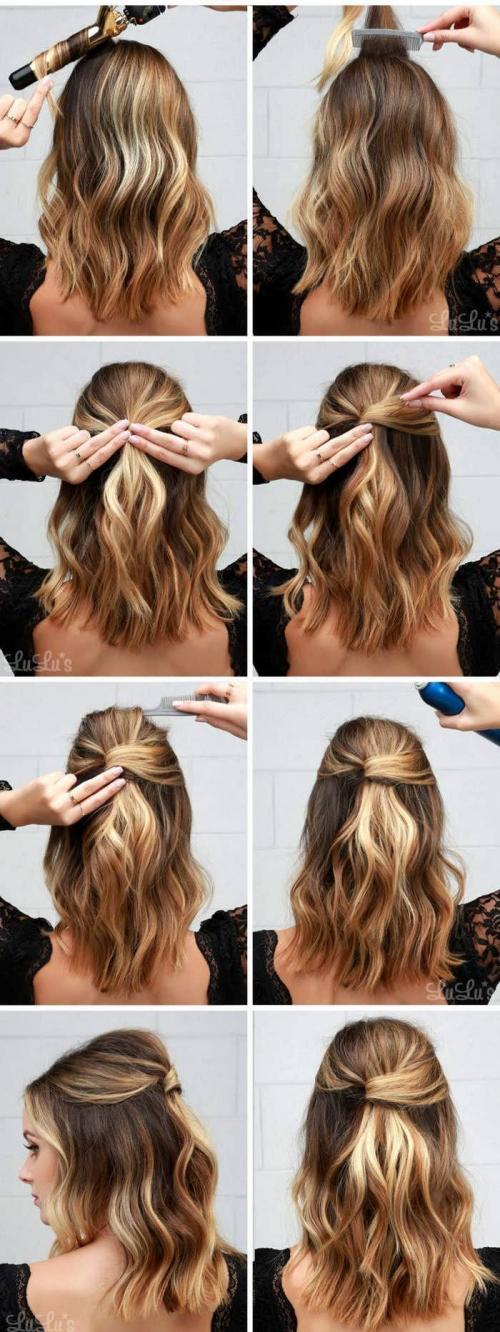 Прически на средние волосы на каждый день. Повседневные прически для средней длины волос своими руками