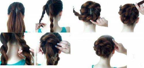 Легкие прически самой себе. Легкие прически в школу самой себе за 5 минут: пошаговые фото